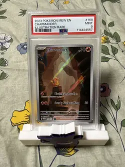 2023 Pokemon Scarlet & Violet 151 Illustration Rare Charmander 168/165 PSA 9 - Image 1