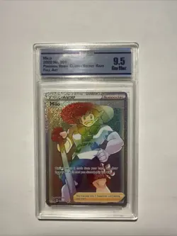 Milo Full Art Holo Rainbow Secret Rare Pokemon Rebel Clash 201/192 CC&G 9.5 - Image 1