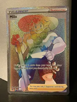 Pokemon TCG Milo Rebel Clash 201/192 Holo Secret Rare - Image 1