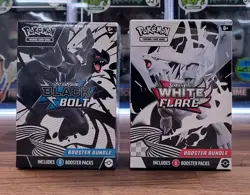 Pokemon Black Bolt & White Flare Booster Bundle - 2 packs - (Factory Sealed) - Image 1
