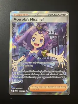 Pokemon Mega Evolution Acerola's Mischief English #165/132 NM - Image 1