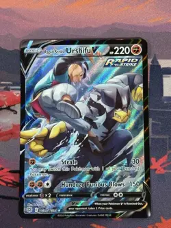 Rapid Strike Urshifu V TG20/TG30 Brilliant Stars Pokemon (NM-MT) - Image 1