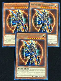 YUGIOH BLACK LUSTER SOLDIER ENVOY OF THE BEGINNING TOCH-EN029 1ST RARE X3 (NM) - Image 1