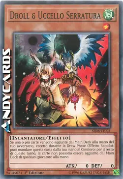 DROLL & UCCELLO SERRATURA (Droll & Lock Bird) Comune • SR08 IT021 • 1Ed • Yugioh - Image 1
