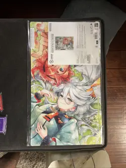 Gundam Card Game Suletta And Miorine Evx02 Playmat And Card Set Bandai Card Fest - Image 1