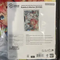 Gundam Card Game Suletta And Miorine Evx02 Playmat And Card Set Bandai Card Fest - Image 3