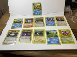 VINTAGE Foreign Pokemon Card LOT of 11. Base Set All Damaged - Image 1