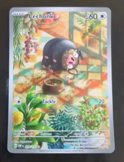 🔥Pokemon SV Obsidian Flames Lechonk 209 Illustration Rare card Full Art NM - Image 1