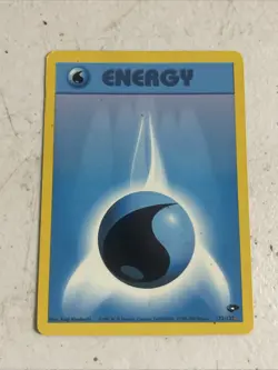 WATER ENERGY - 132/132 - Gym Challenge - Pokemon Card - - Image 1