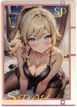 ❤KAZAMA IROHA Goddess Story Anime Waifu Trading Card DREAM IDOL FESTIVAL SP-014 - Image 1