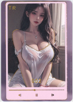 ❤BISYOJO - Goddess Story Anime Waifu Doujin Card - MYSTERY GIRL - TR-002 - Image 1