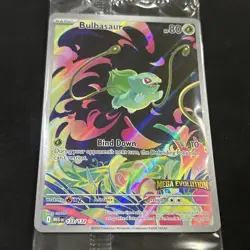 Pokemon Card Bulbasaur 133/132 Mega Evolution Stamped Promo Sealed - Image 2