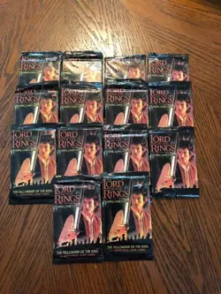 14 Packs Decipher Lord of the Rings Trading Card Game Fellowship of the Ring - Image 1