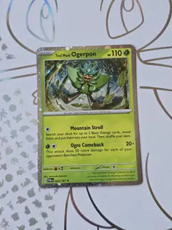 Teal Mask Ogerpon EX SVP 166 Pokemon Card Black Star Promo Cosmos Holo Bundle - Image 5