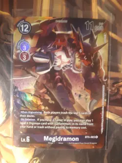 Digimon Card Game Deck Box Set Megidramon BT5-083 R Battle of Omni NM - Image 1