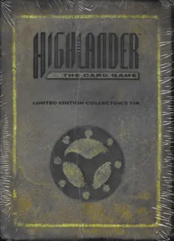 HIGHLANDER THE CARD GAME ccg - LIMITED EDITION #829 COLLECTOR'S TIN in shrink - Image 1