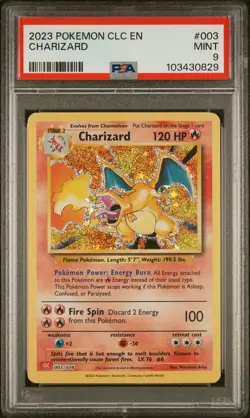2023 POKEMON CLC-TRADING CARD GAME CLASSIC #003 CHARIZARD PSA 9 - Image 1