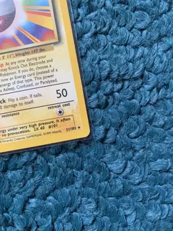 ELECTRODE 21/102 BASE Set - Rare WOTC Vintage Pokemon Card 1999 - MP - Image 4