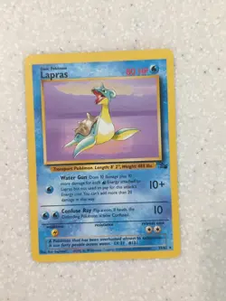 Pokemon Card - Lapras Fossil Unlimited 25/62 Rare LP - Image 1