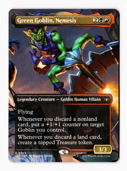 Green Goblin, Nemesis (Borderless) 0023 (R) MTG Marvel's Spider-Man (SPE) - Image 1