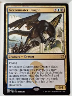 Necromaster Dragon - Dragons of Tarkir - Magic the Gathering MTG Nice! - Image 1