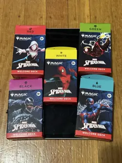 SDCC 2025 Magic The Gathering x Spider-Man Welcome Decks Play-set of 4 GREEN - Image 3