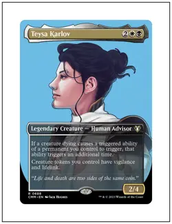 1x Teysa Karlov, Borderless Art, Magic the Gathering, MTG NM - Image 1
