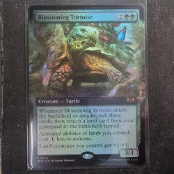 Blossoming Tortoise - Foil Extended - Wilds of Eldraine (MTG) - Image 1