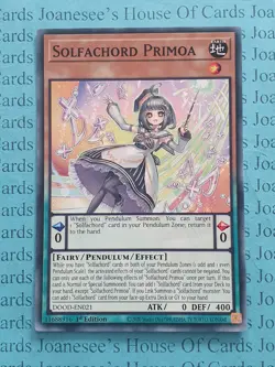 DOOD-EN021 Solfachord Primoa Yu-Gi-Oh Card 1st Edition New - Image 1