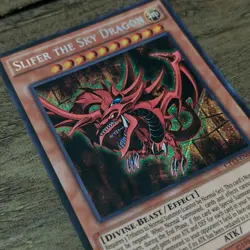 Yugioh 2016 Slifer, the Sky Dragon (CT13-EN001) Secret Rare TCG Card - Image 3