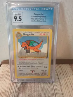 CGC 9.5 (Blue Lable) Dragonite # 5 WB Movie WOTC Black Star PROMO Pokemon Card - Image 1