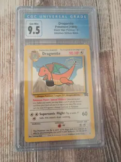 CGC 9.5 (Blue Lable) Dragonite # 5 WB Movie WOTC Black Star PROMO Pokemon Card - Image 3