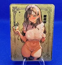 Cocktail Girl | Sea Moon Partying | Metall Waifu Goddess Story Card - Image 1