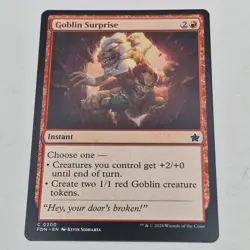 Goblin Surprise C 0200 MTG Magic The Gathering Foundations Card 2024 - Image 2