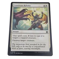 Luminous Rebuke: Instant MTG Magic The Gathering Foundations Card 2024 - Image 1