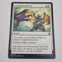 Luminous Rebuke: Instant MTG Magic The Gathering Foundations Card 2024 - Image 2