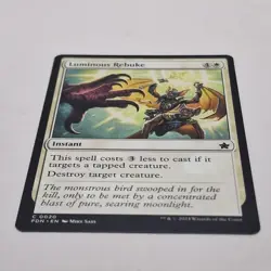 Luminous Rebuke: Instant MTG Magic The Gathering Foundations Card 2024 - Image 3