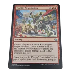 Goblin Negotiation: Sorcery MTG Magic The Gathering Foundations Card 2024 - Image 1