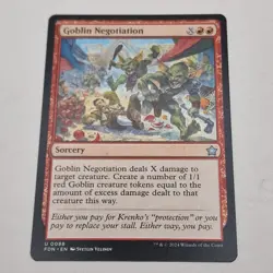 Goblin Negotiation: Sorcery MTG Magic The Gathering Foundations Card 2024 - Image 2