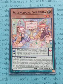 DOOD-EN020 Solfachord Solfegia Yu-Gi-Oh Card 1st Edition New - Image 1