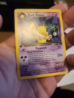 Pokemon Card Dark Hypno Team Rocket Rare Non Holo Trading Card 1st Edition - Image 2