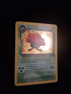 Pokemon TCG Holo Rare Dark Vileplume Card 13/82 Vintage LP Condition - Image 2