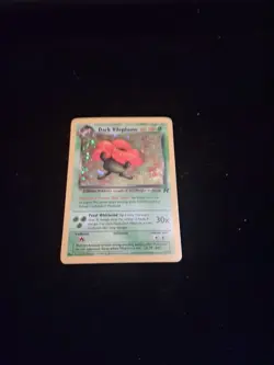 Pokemon TCG Holo Rare Dark Vileplume Card 13/82 Vintage LP Condition - Image 5
