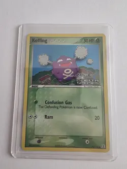 Pokemon TCG Koffing Card 72/113 2005 Vintage Delta Species Stamped Holo Rare - Image 1