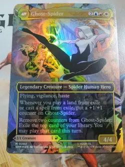 Gwen Stacy/Ghost Spider (0202) (Borderless) Marvel's Spider-Man Foil MTG - Image 2