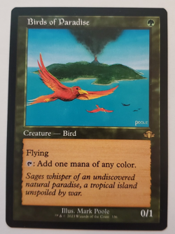 1x Birds of Paradise Retro Frame Dominaria Remastered MTG Magic the Gathering NM - Image 1