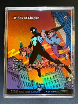 Winds of Change - 0030 - Borderless FOIL - Marvel's Spiderman MTG - Image 1