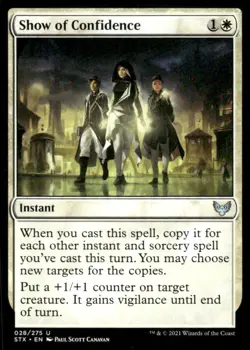 Show of Confidence 028/275 Strixhaven: School of Mages MTG Magic the Gathering - Image 1