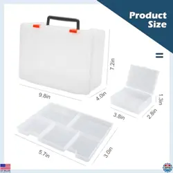 Premium Trading Card Organizer Box for 800+ Cards - 11 Deck Holders for MTG, - Image 5