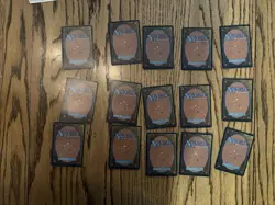 Mtg Unlimited Land Art Set 15 Card Lot Magic Oldschool 1 Of Each Lp-Mp - Image 2
